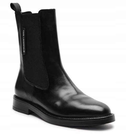 Karl Lagerfeld Damskie Sztyblety KL41460 Czarny