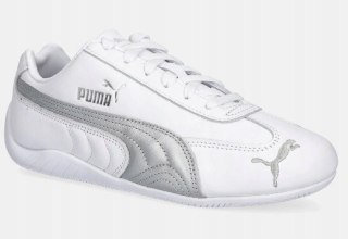 PUMA SPEEDCAT Skórzane sneakersy damskie buty sportowe white silver 38,5